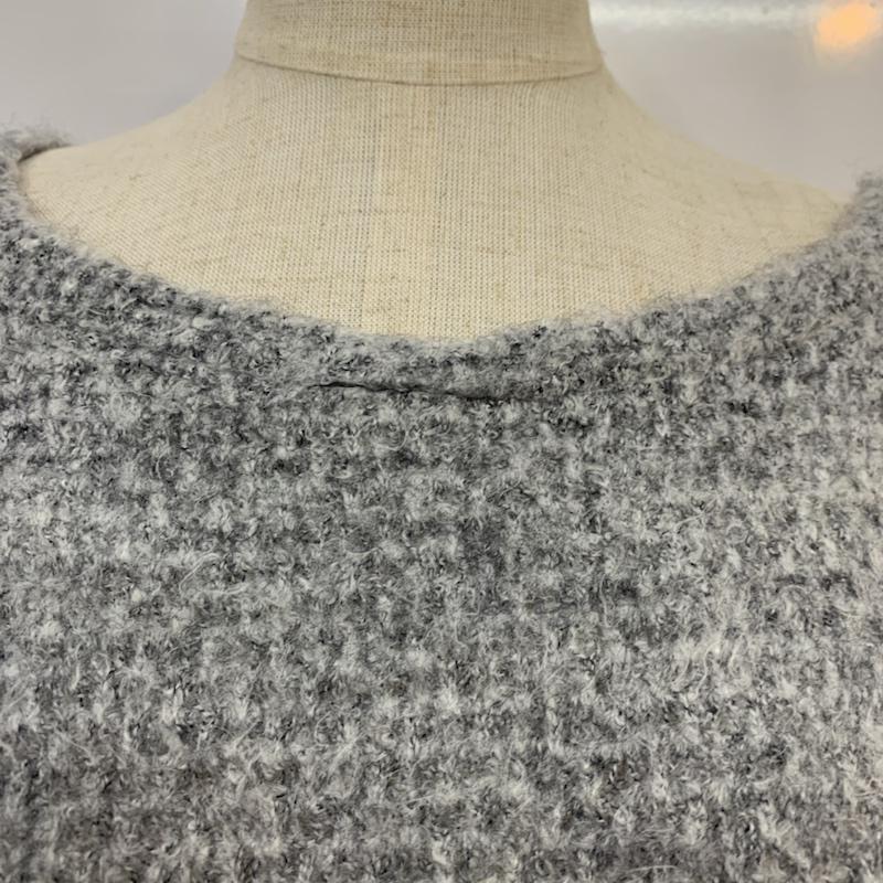 イーハイフンワールドギャラリー E hyphen world gallery ニット、セーター 長袖 FREE 無地 灰 / グレー / レディース USED 古着 中古 10041953