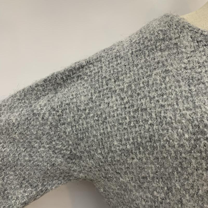 イーハイフンワールドギャラリー E hyphen world gallery ニット、セーター 長袖 FREE 無地 灰 / グレー / レディース USED 古着 中古 10041953