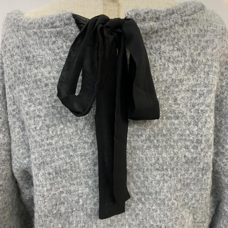 イーハイフンワールドギャラリー E hyphen world gallery ニット、セーター 長袖 FREE 無地 灰 / グレー / レディース USED 古着 中古 10041953