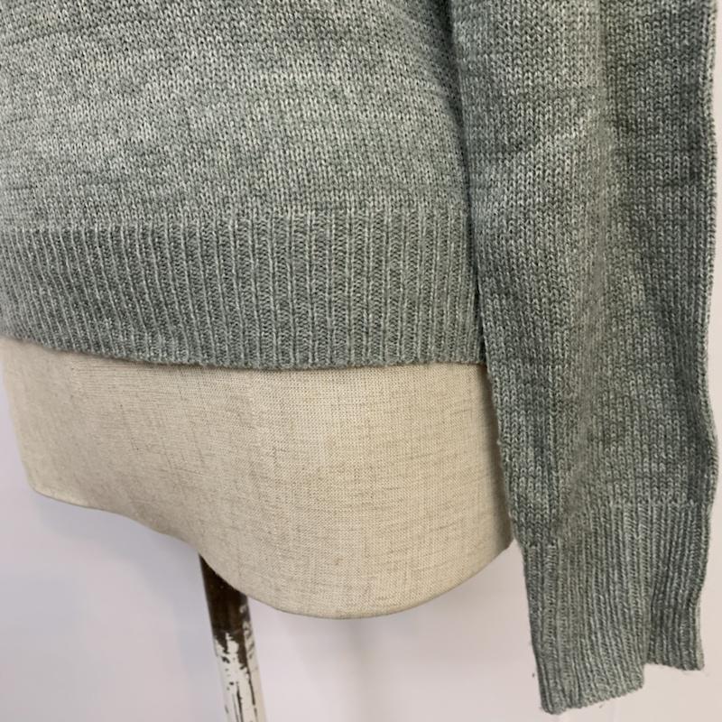 イーハイフンワールドギャラリー E hyphen world gallery ニット、セーター 長袖 FREE 無地 灰 / グレー / レディース USED 古着 中古 10041956