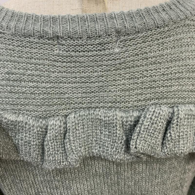 イーハイフンワールドギャラリー E hyphen world gallery ニット、セーター 長袖 FREE 無地 灰 / グレー / レディース USED 古着 中古 10041956