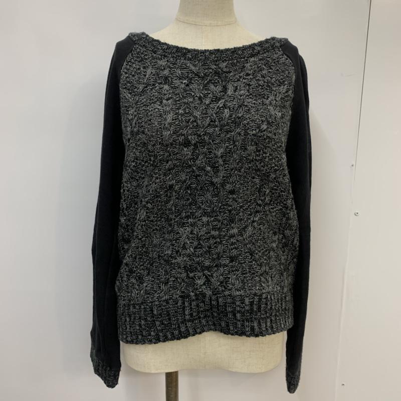 オリーブデオリーブ OLIVE des OLIVE ニット、セーター 長袖 無地 黒 / ブラック / レディース USED 古着 中古 10041958