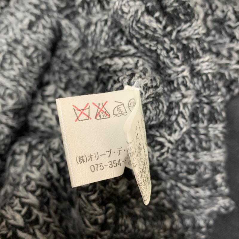 オリーブデオリーブ OLIVE des OLIVE ニット、セーター 長袖 無地 黒 / ブラック / レディース USED 古着 中古 10041958