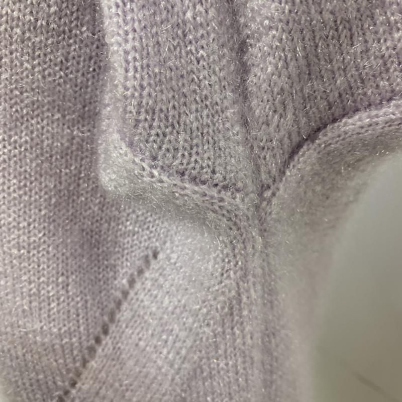 エージーバイアクアガール AGBYAQUAGIRL ニット、セーター 長袖 M 無地 紫 / パープル / レディース USED 古着 中古 10041992