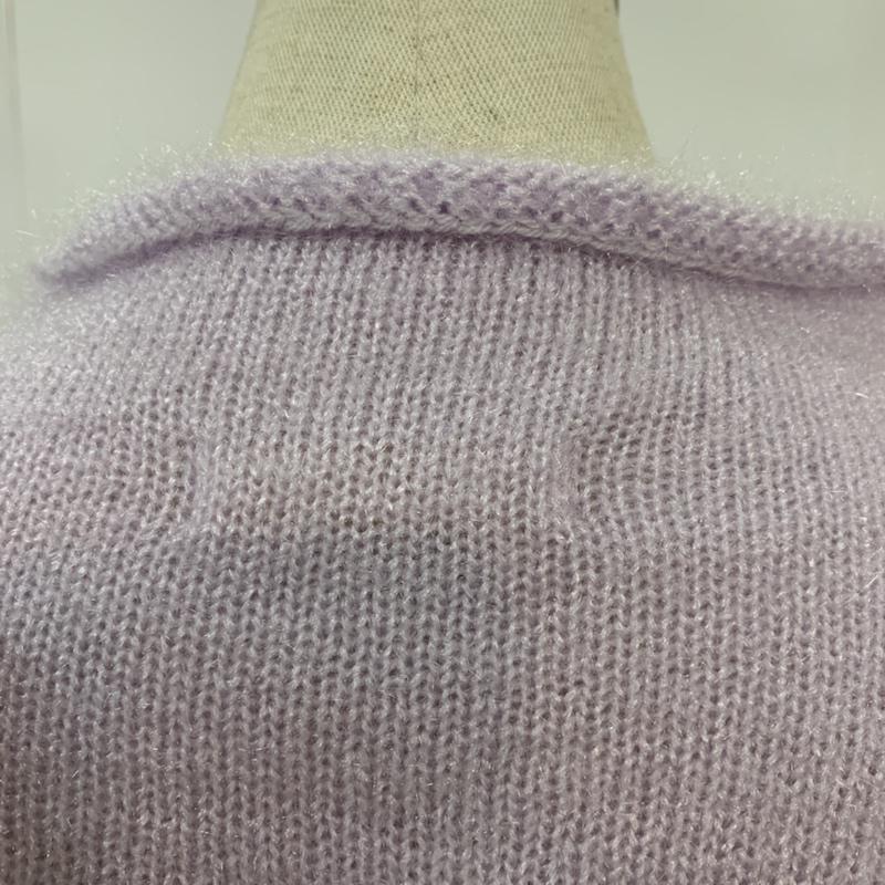 エージーバイアクアガール AGBYAQUAGIRL ニット、セーター 長袖 M 無地 紫 / パープル / レディース USED 古着 中古 10041992