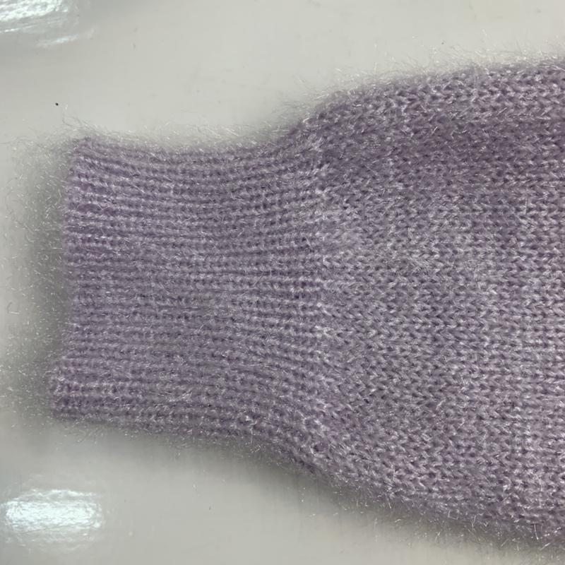 エージーバイアクアガール AGBYAQUAGIRL ニット、セーター 長袖 M 無地 紫 / パープル / レディース USED 古着 中古 10041992