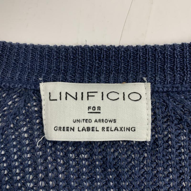 ユナイテッドアローズグリーンレーベルリラクシング UNITEDARROWSGREENLABELRELAXING カーディガン 長袖 無地 紺 / ネイビー / メンズ USED 古着 中古 10042062