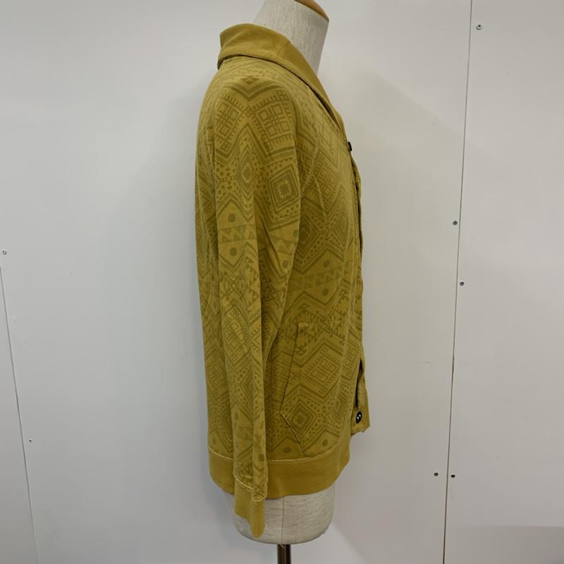 アーバンリサーチ URBAN RESEARCH カーディガン 長袖 38 総柄 マスタード / マスタード / メンズ USED 古着 中古 10042079
