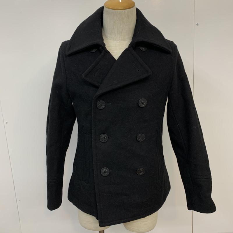 アーバンリサーチ URBAN RESEARCH コート ピーコート S 無地 黒 / ブラック / メンズ USED 古着 中古 10042080