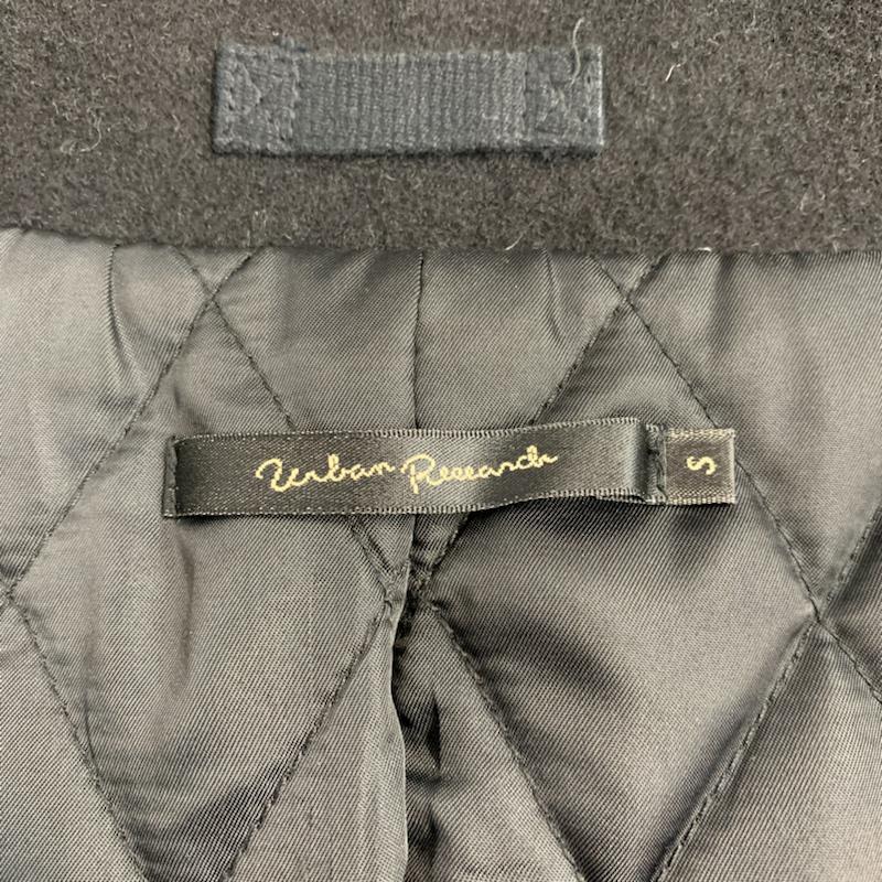 アーバンリサーチ URBAN RESEARCH コート ピーコート S 無地 黒 / ブラック / メンズ USED 古着 中古 10042080