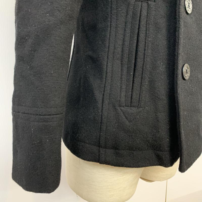 アーバンリサーチ URBAN RESEARCH コート ピーコート S 無地 黒 / ブラック / メンズ USED 古着 中古 10042080