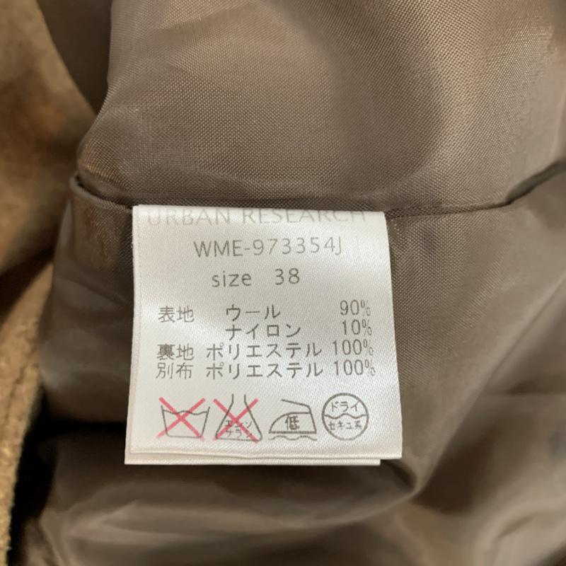 アーバンリサーチ URBAN RESEARCH コート ピーコート 38 無地 キャメル / キャメル / メンズ USED 古着 中古 10042087