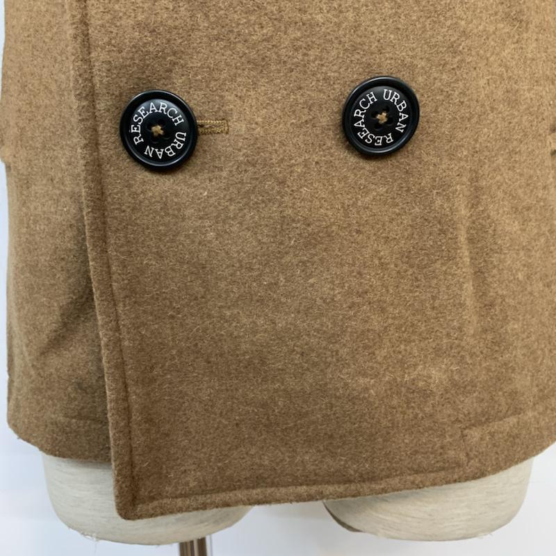 アーバンリサーチ URBAN RESEARCH コート ピーコート 38 無地 キャメル / キャメル / メンズ USED 古着 中古 10042087