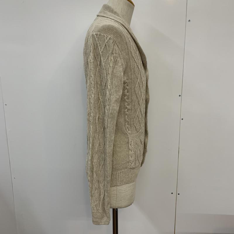 グリーンレーベルリラクシング green label relaxing カーディガン 長袖 M 無地 ベージュ / ベージュ / メンズ USED 古着 中古 10042095