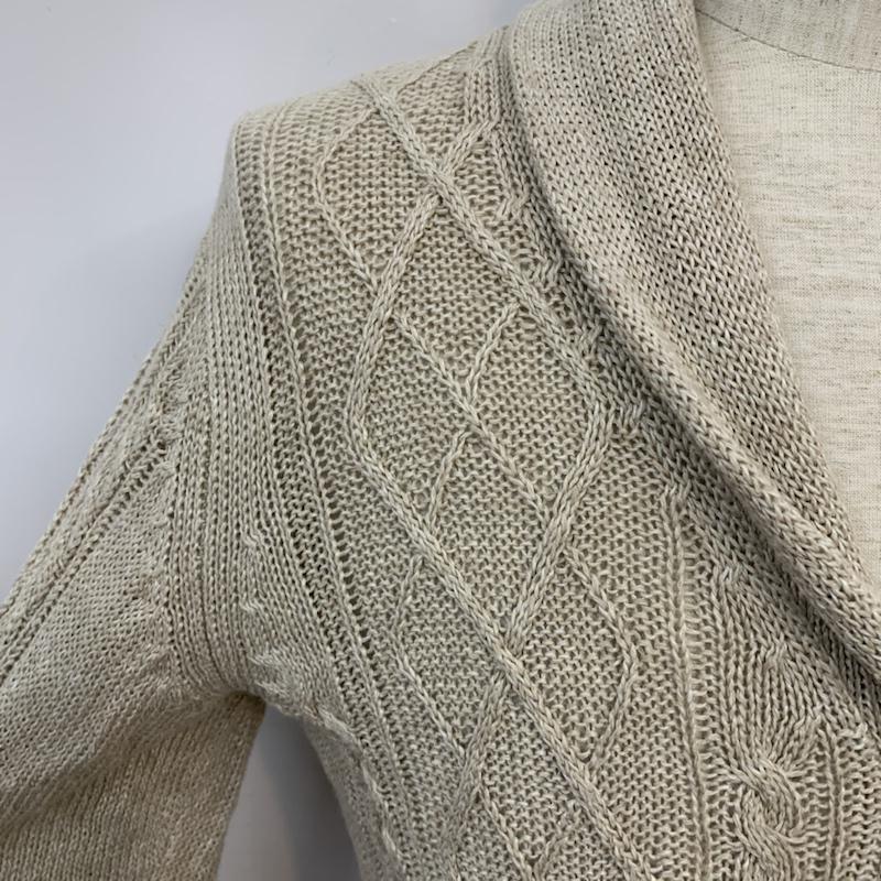 グリーンレーベルリラクシング green label relaxing カーディガン 長袖 M 無地 ベージュ / ベージュ / メンズ USED 古着 中古 10042095