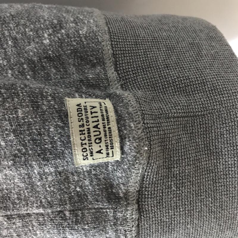 スコッチアンドソーダ SCOTCH&SODA トレーナー 長袖 M ロゴ、文字 灰 / グレー / メンズ USED 古着 中古 10042206