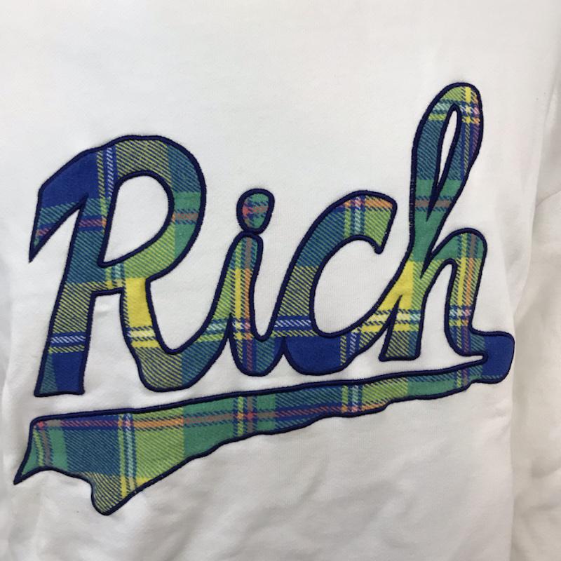 ジョイリッチ JOYRICH トレーナー 長袖 M ロゴ、文字 白 / ホワイト / メンズ USED 古着 中古 10042207