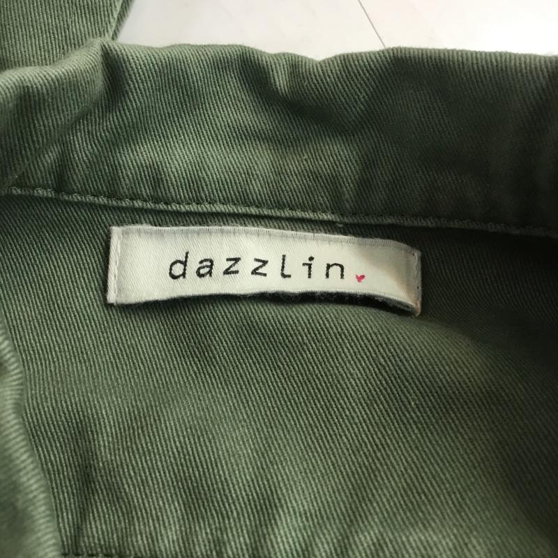 ダズリン dazzlin ジャケット、上着 ジャケット、ブレザー ミリタリージャケット FREE 無地 X ロゴ、文字 カーキ / カーキ / レディース USED 古着 中古 10042219