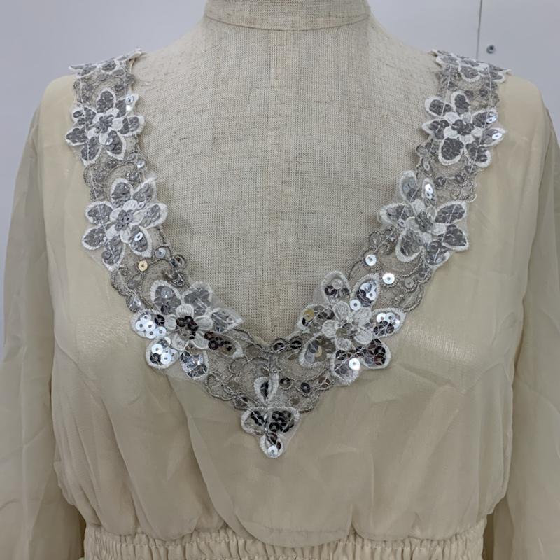 イング INGNI カットソー 七分袖 M 無地 アイボリー / アイボリー /  レディース USED 古着 中古 10042284