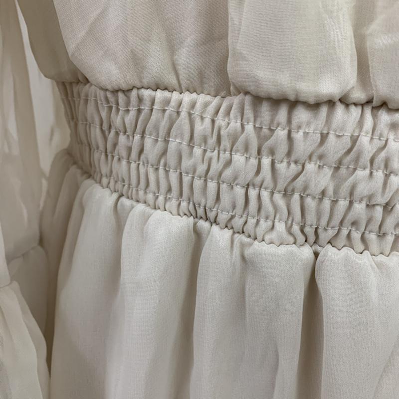 イング INGNI カットソー 七分袖 M 無地 アイボリー / アイボリー /  レディース USED 古着 中古 10042284