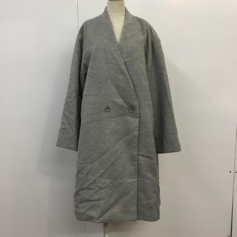 ケービーエフ KBF コート コート一般 無地 灰 / グレー / レディース USED 古着 中古 10042294