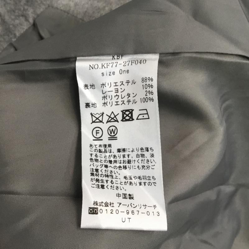 ケービーエフ KBF コート コート一般 無地 灰 / グレー / レディース USED 古着 中古 10042294