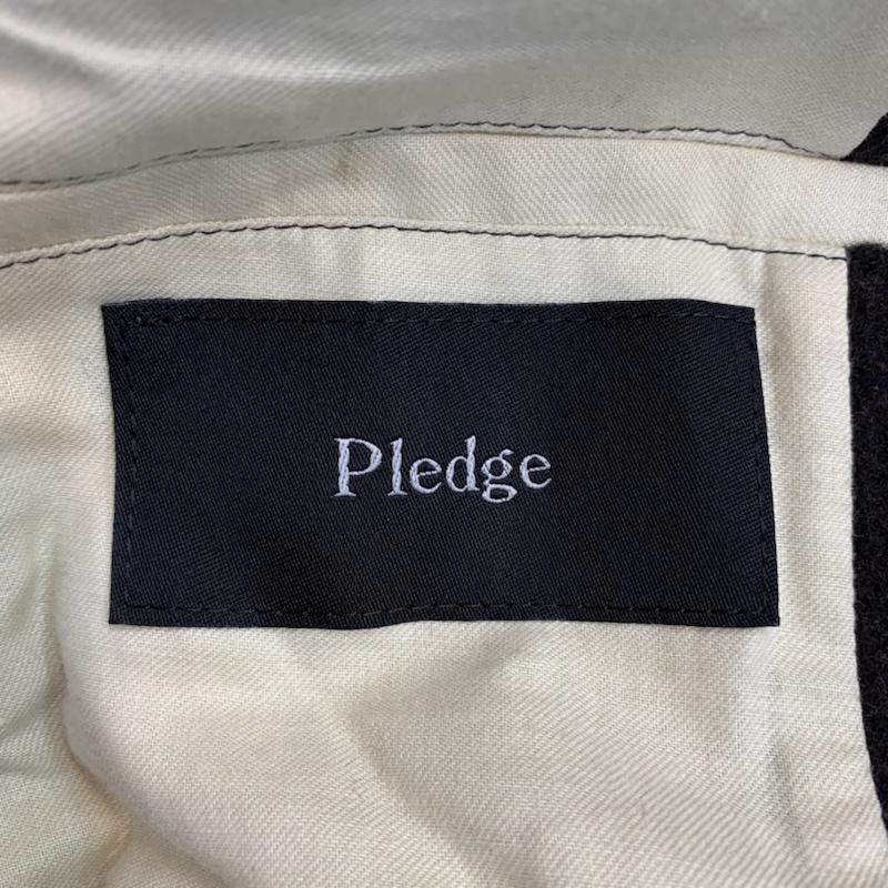 プレッジ Pledge コート ピーコート 46 無地 ダークブラウン / ダークブラウン / メンズ USED 古着 中古 10042317