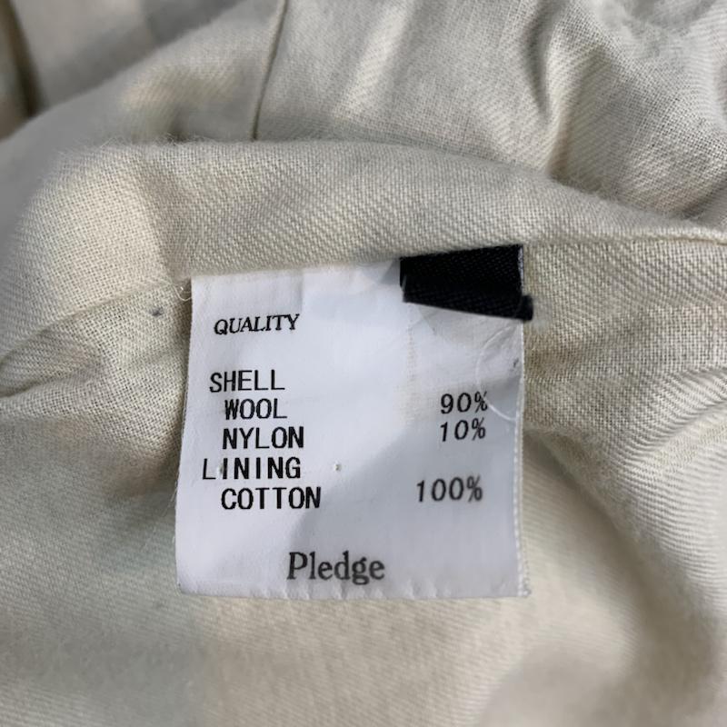 プレッジ Pledge コート ピーコート 46 無地 ダークブラウン / ダークブラウン / メンズ USED 古着 中古 10042317