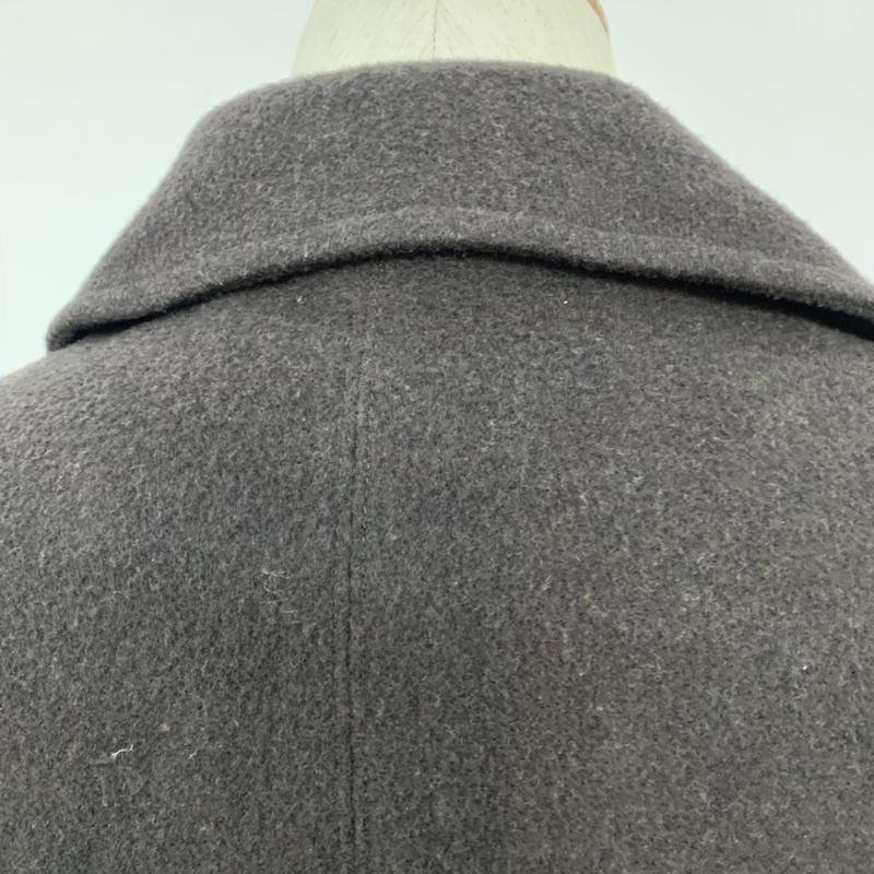 プレッジ Pledge コート ピーコート 46 無地 ダークブラウン / ダークブラウン / メンズ USED 古着 中古 10042317