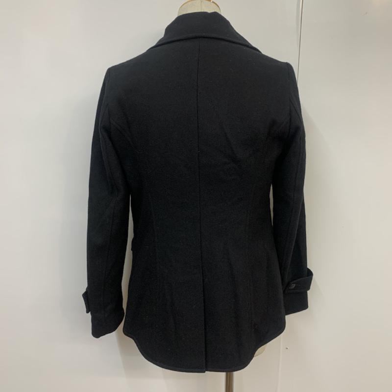 エイプリルセブンティセブン Apr-77 コート ピーコート S 無地 黒 / ブラック / メンズ USED 古着 中古 10042321