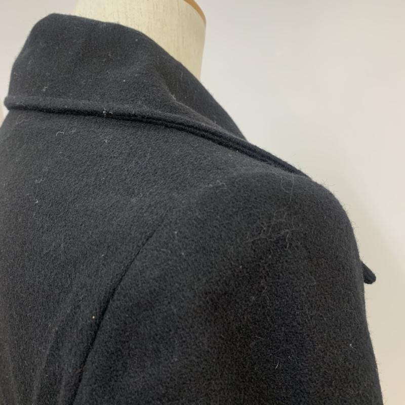 エイプリルセブンティセブン Apr-77 コート ピーコート S 無地 黒 / ブラック / メンズ USED 古着 中古 10042321