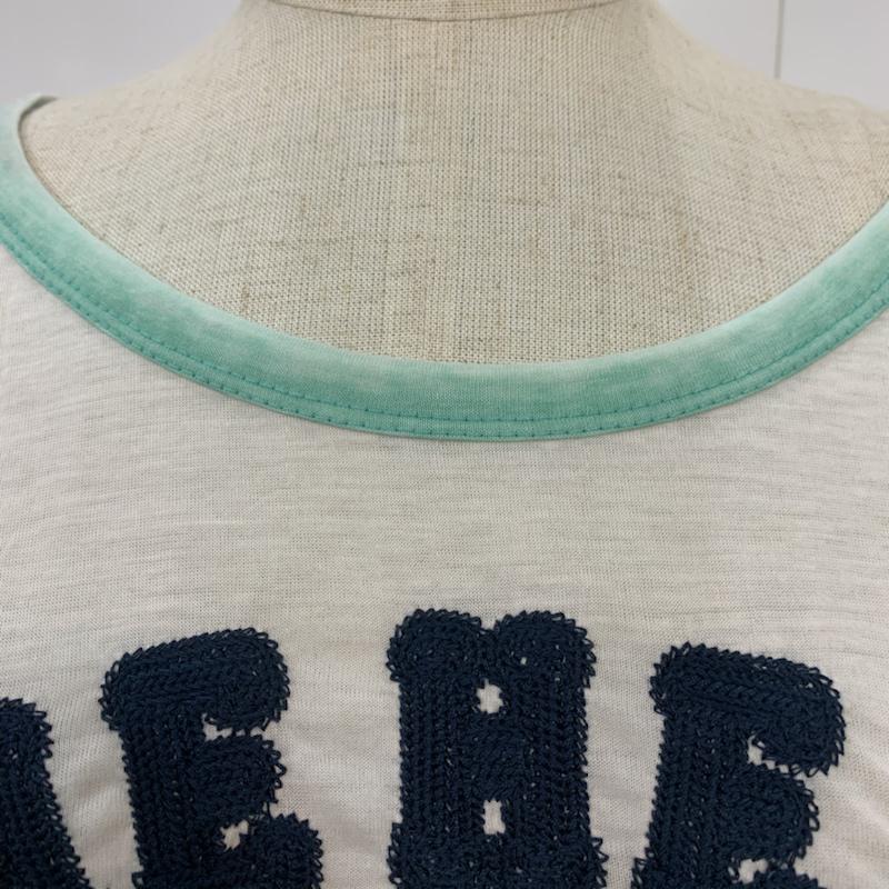ビームス ハート BEAMS HEART Tシャツ 七分袖 ラグラン ドルマンスリーブ ロゴ ロゴ、文字 白 / ホワイト / X 桃 / ピンク / レディース USED 古着 中古 10042427