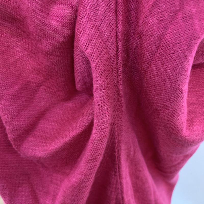 レプシィム LEPSIM カットソー 七分袖 五分袖 オープンショルダー ドルマンスリーブ FREE 無地 マゼンタ / マゼンタ /  レディース USED 古着 中古 10042429