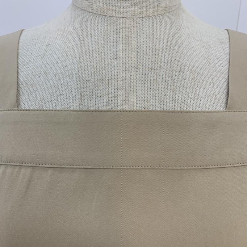 イーハイフンワールドギャラリーピー E hyphen world gallery PEACE カットソー 七分袖 2WAY オフショルダー FREE 無地 ベージュ / ベージュ /  レディース USED 古着 中古 10042433