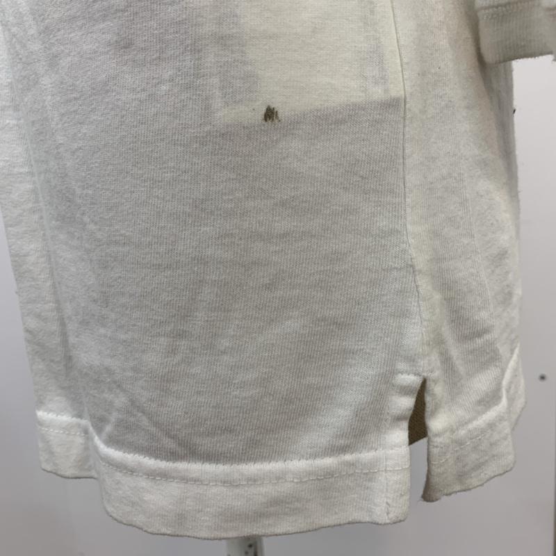 エックスガール X-girl Tシャツ 七分袖 Vネック 星柄 ロゴ 1 星 X 白 / ホワイト / レディース USED 古着 中古 10042444