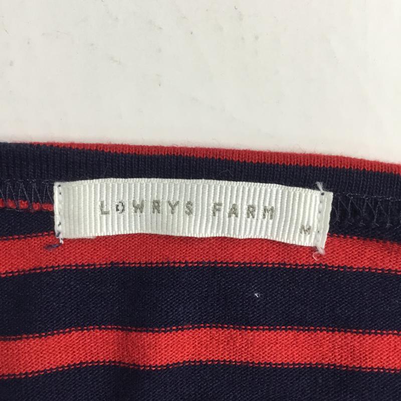 ローリーズファーム LOWRYS FARM Tシャツ 長袖 ボーダー M ボーダー柄 赤 / レッド / X 紺 / ネイビー / レディース USED 古着 中古 10042452