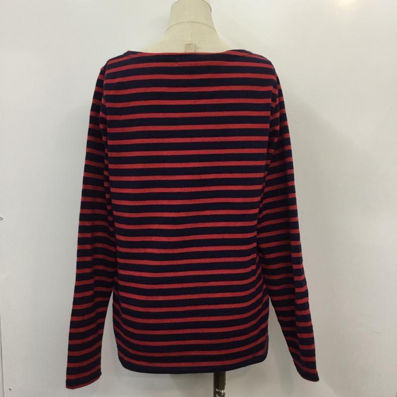 ローリーズファーム LOWRYS FARM Tシャツ 長袖 ボーダー M ボーダー柄 赤 / レッド / X 紺 / ネイビー / レディース USED 古着 中古 10042452