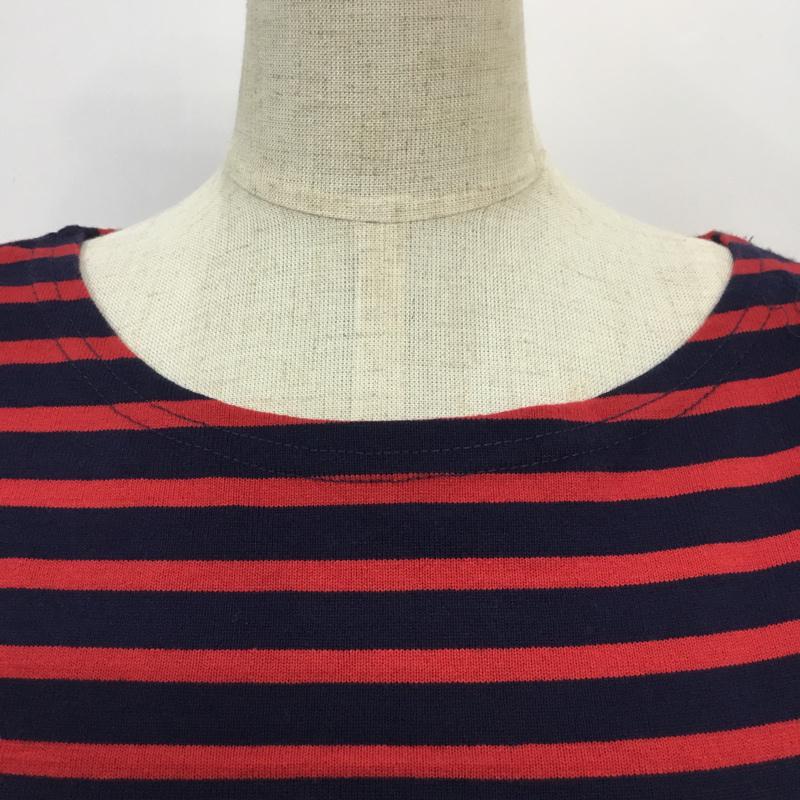ローリーズファーム LOWRYS FARM Tシャツ 長袖 ボーダー M ボーダー柄 赤 / レッド / X 紺 / ネイビー / レディース USED 古着 中古 10042452