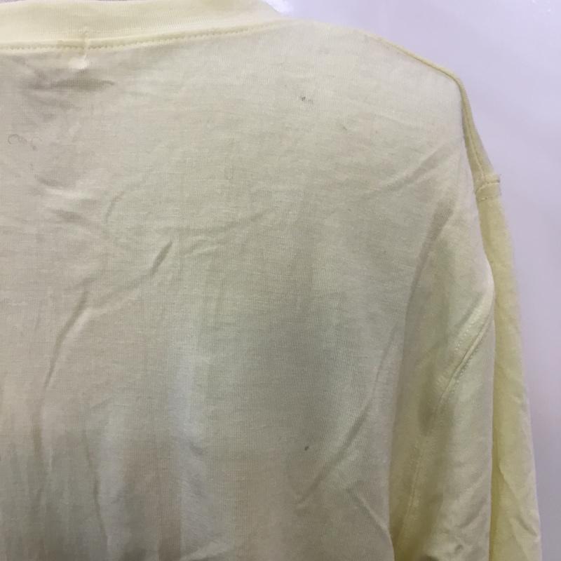 アダムエロペ ADAM ET ROPE' カットソー 七分袖 ヘンリーネック 40 無地 黄 / イエロー /  レディース USED 古着 中古 10042454