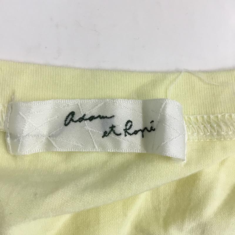 アダムエロペ ADAM ET ROPE' カットソー 七分袖 ヘンリーネック 40 無地 黄 / イエロー /  レディース USED 古着 中古 10042454