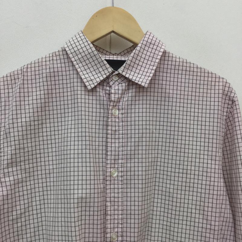 ディーゼル ブラック ゴールド DIESEL BLACK GOLD シャツ、ブラウス 長袖 加工 44 黒 / ブラック / X 桃 / ピンク / メンズ USED 古着 中古 10042475