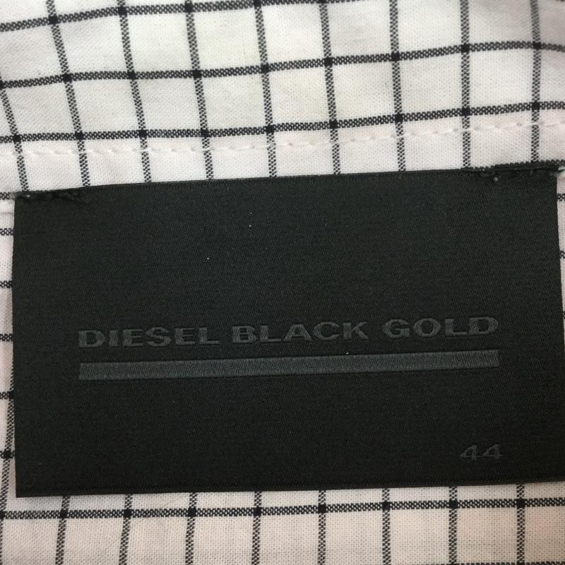 ディーゼル ブラック ゴールド DIESEL BLACK GOLD シャツ、ブラウス 長袖 加工 44 黒 / ブラック / X 桃 / ピンク / メンズ USED 古着 中古 10042475