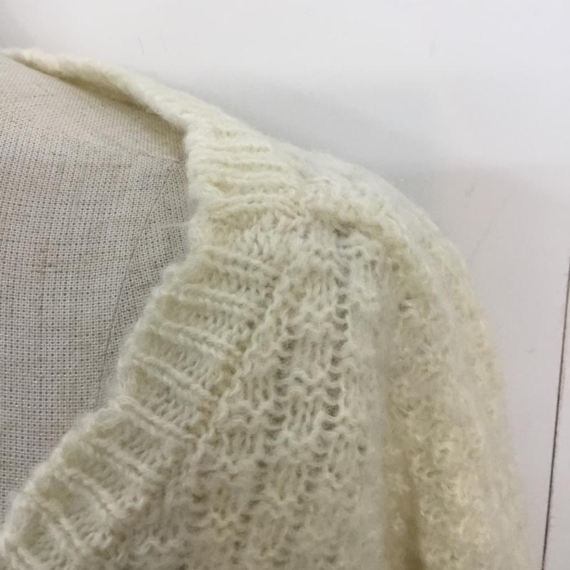 イング INGNI ニット、セーター 七分袖 M 無地 白 / ホワイト / レディース USED 古着 中古 10042566