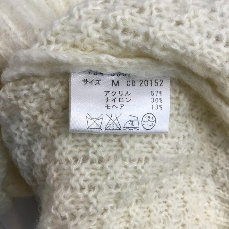 イング INGNI ニット、セーター 七分袖 M 無地 白 / ホワイト / レディース USED 古着 中古 10042566