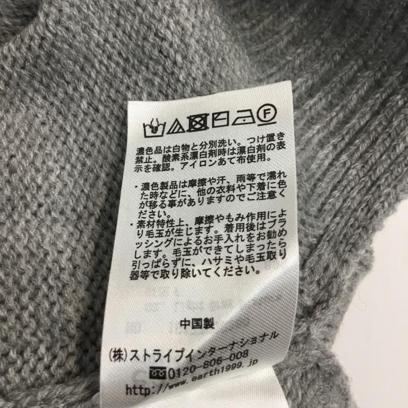 アースミュージックアンドエコロジー earth music&ecology ニット、セーター 長袖 FREE 無地 灰 / グレー / レディース USED 古着 中古 10042575