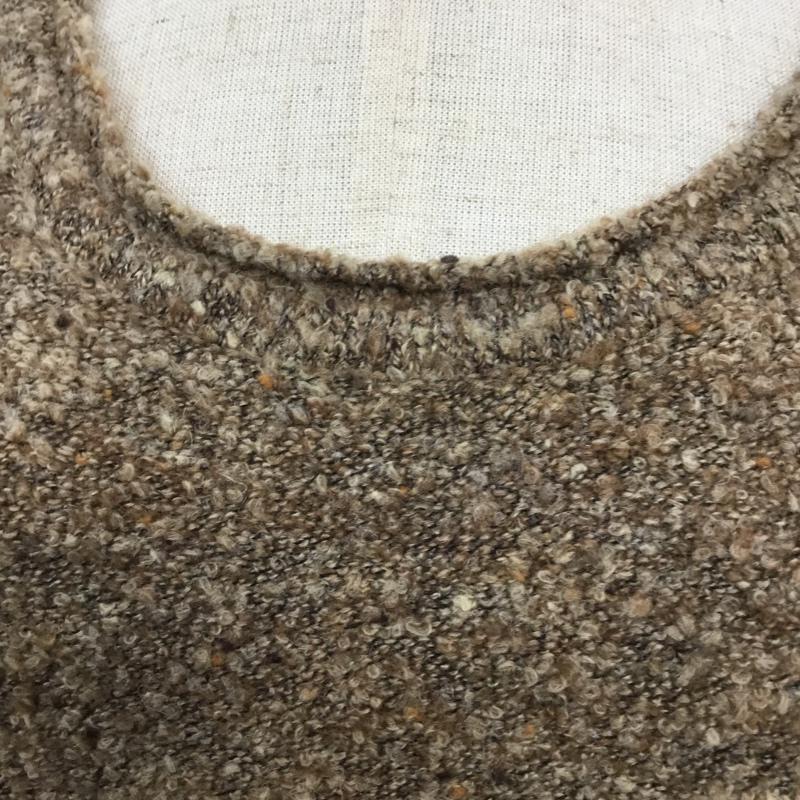 ローリーズファーム LOWRYS FARM ニット、セーター 長袖 M 無地 茶 / ブラウン / レディース USED 古着 中古 10042578
