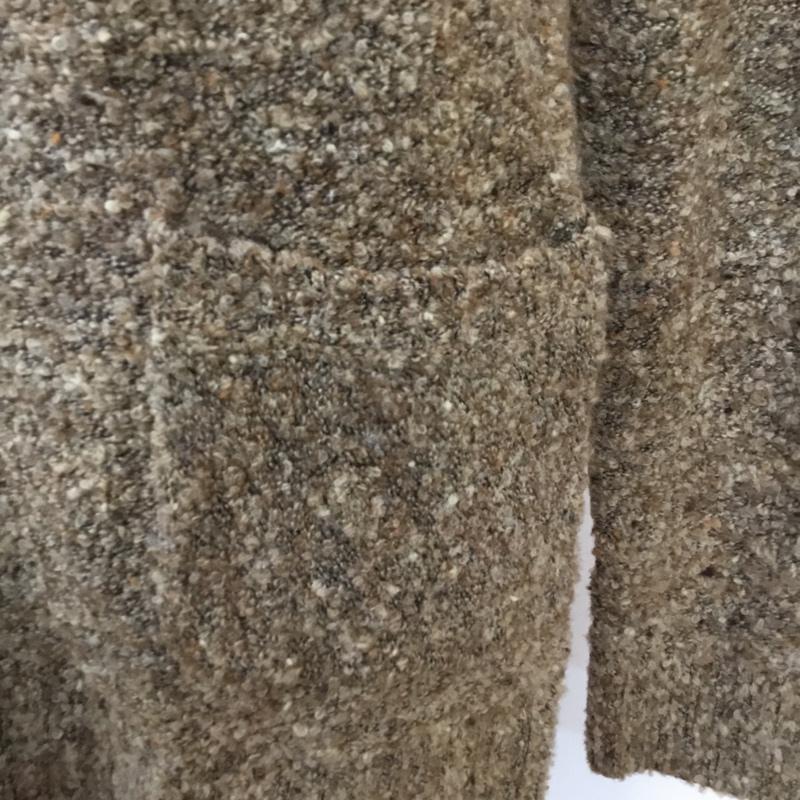 ローリーズファーム LOWRYS FARM ニット、セーター 長袖 M 無地 茶 / ブラウン / レディース USED 古着 中古 10042578