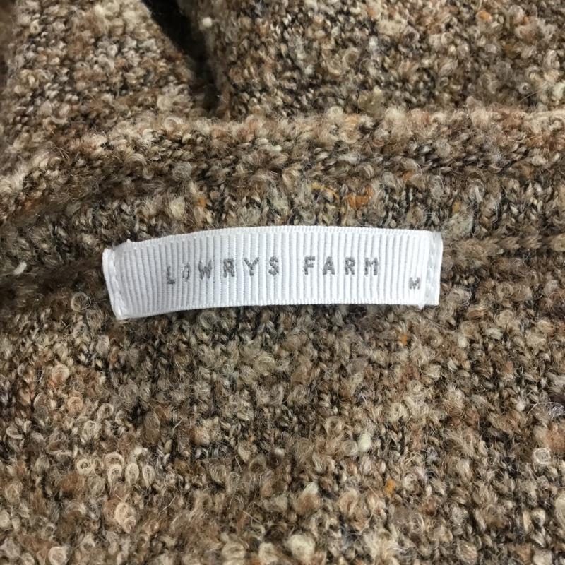 ローリーズファーム LOWRYS FARM ニット、セーター 長袖 M 無地 茶 / ブラウン / レディース USED 古着 中古 10042578
