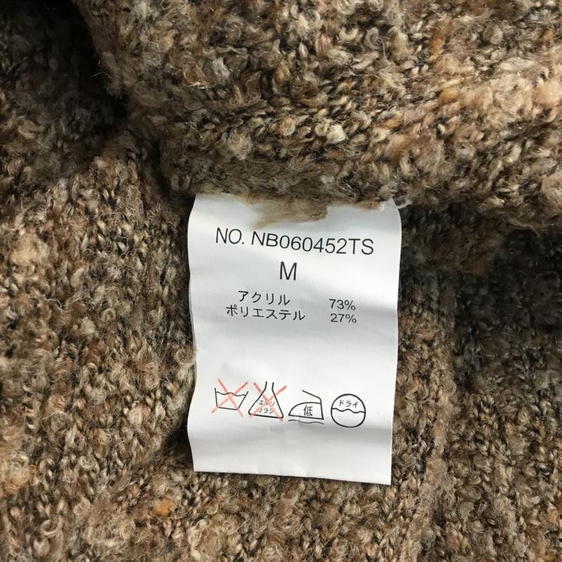 ローリーズファーム LOWRYS FARM ニット、セーター 長袖 M 無地 茶 / ブラウン / レディース USED 古着 中古 10042578