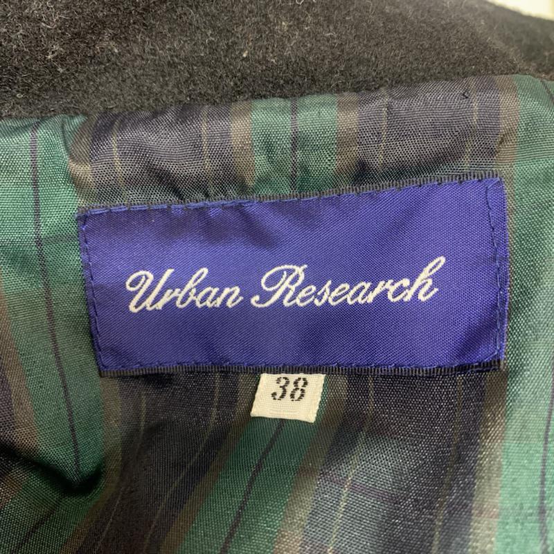 アーバンリサーチ URBAN RESEARCH コート ピーコート 38 無地 黒 / ブラック / メンズ USED 古着 中古 10042583